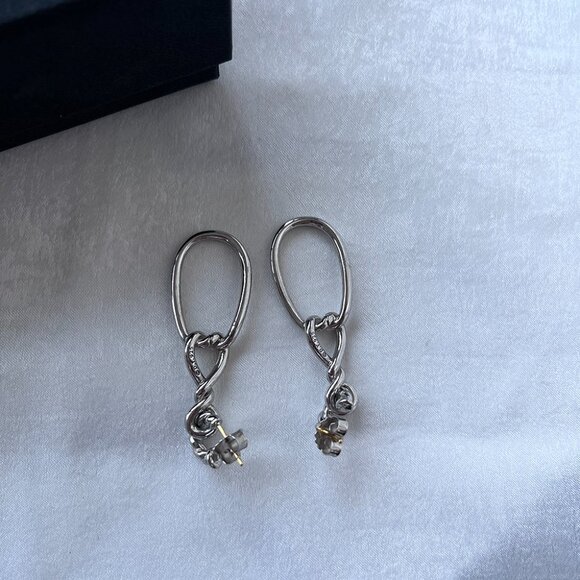 David Yurman Heart Delicate Earrings Pendant - Picture 3 of 6